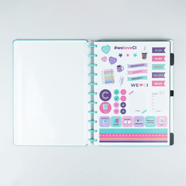 caderno inteligente aquamarine grande