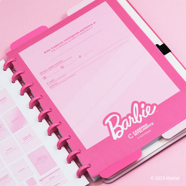 caderno inteligente barbie